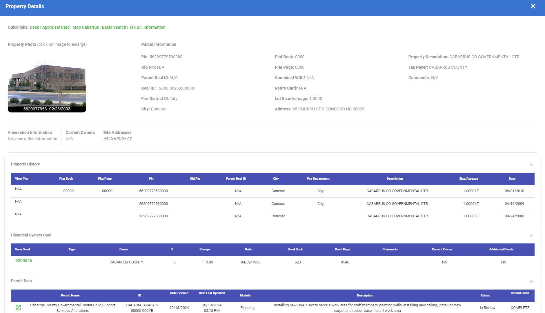 Property Details Screen